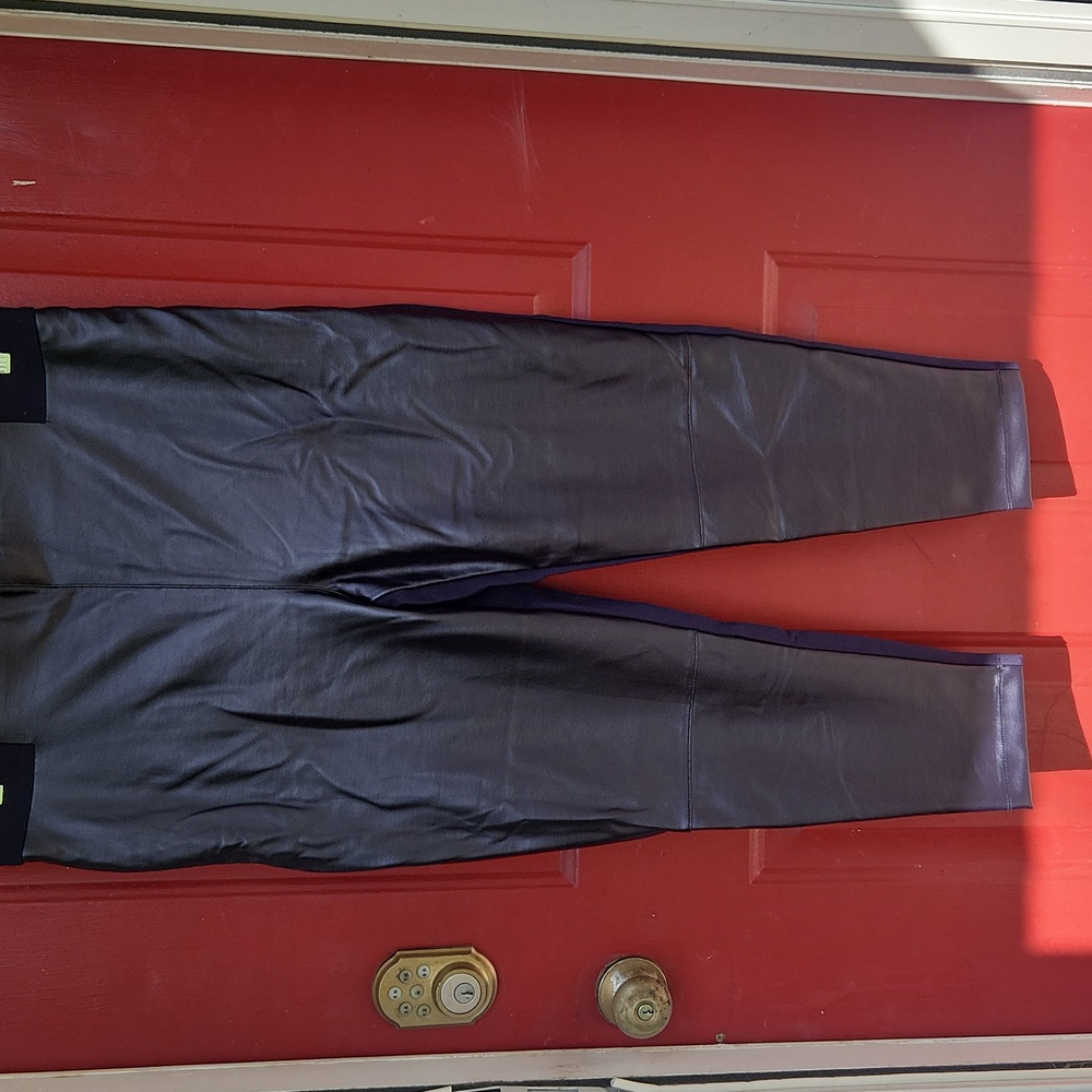 Black Faux Leather Leggings Betabrand